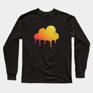 Dixie Damelio - be happy Cloud (big logo only rainbow)| Charli D'Amelio Hype House Tiktok Long Sleeve T-Shirt